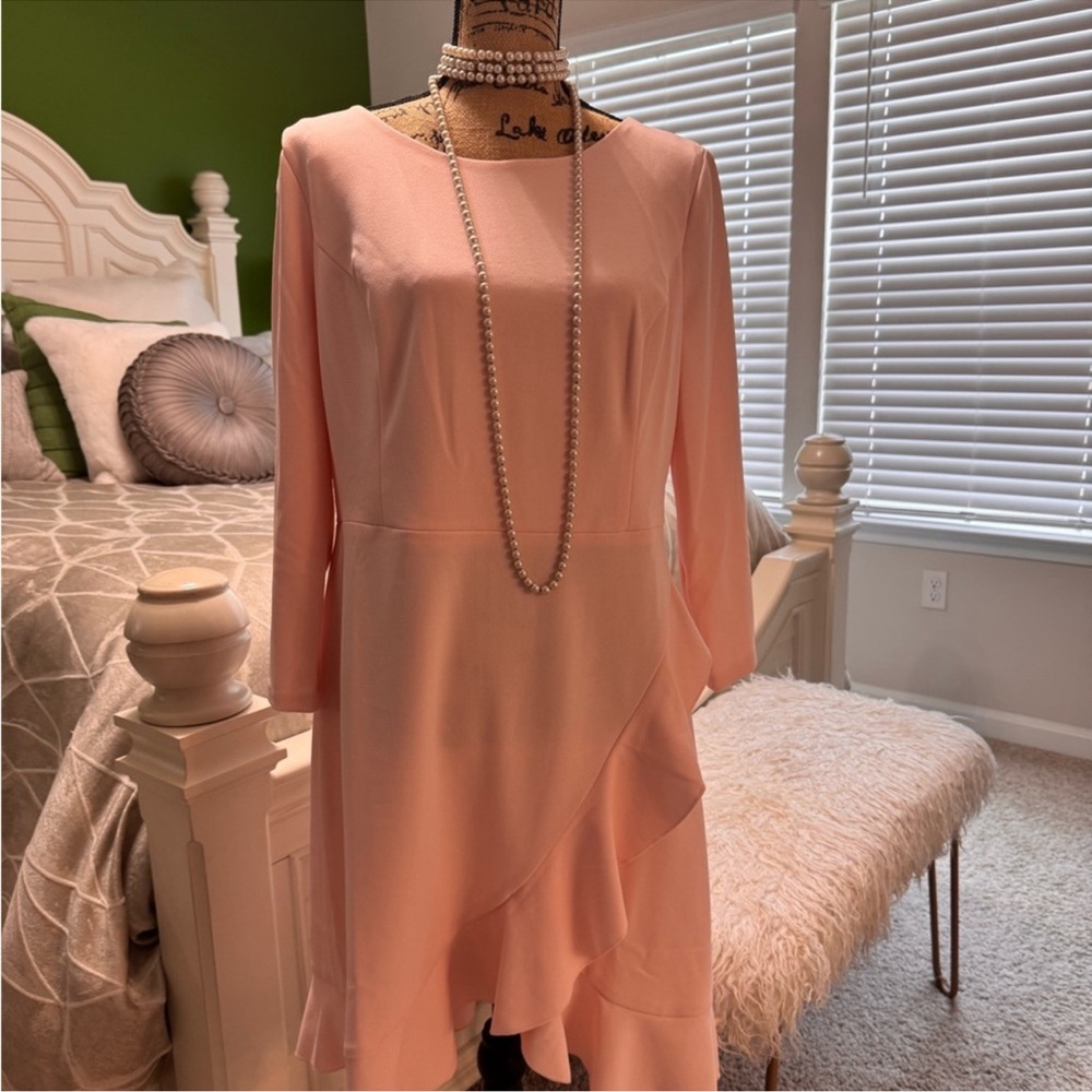 Tommy Hilfiger Light Pink Long Sleeve Dress - Picture 9 of 10